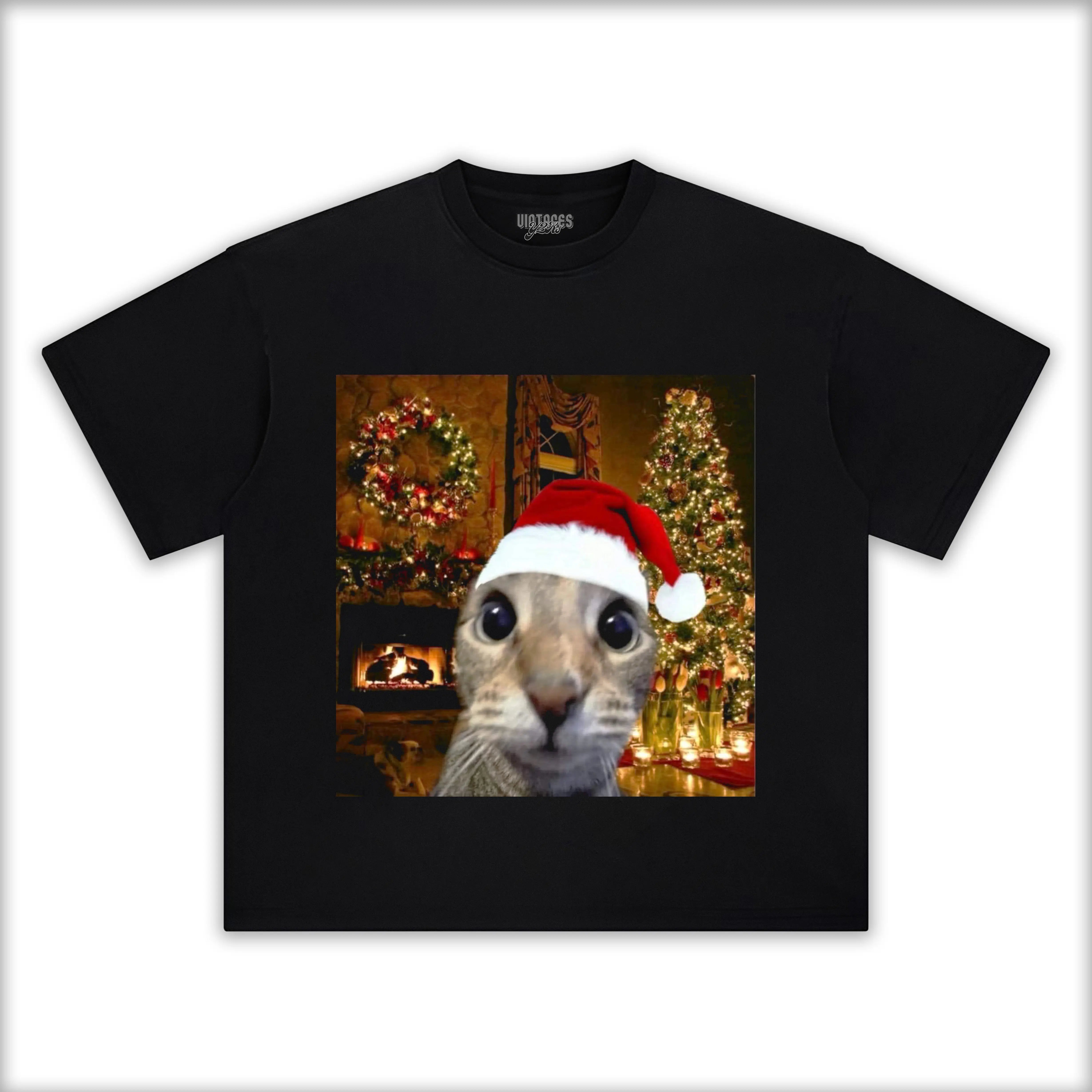 CUTE-CHRISTMAS-CAT-MEME-TEE-3