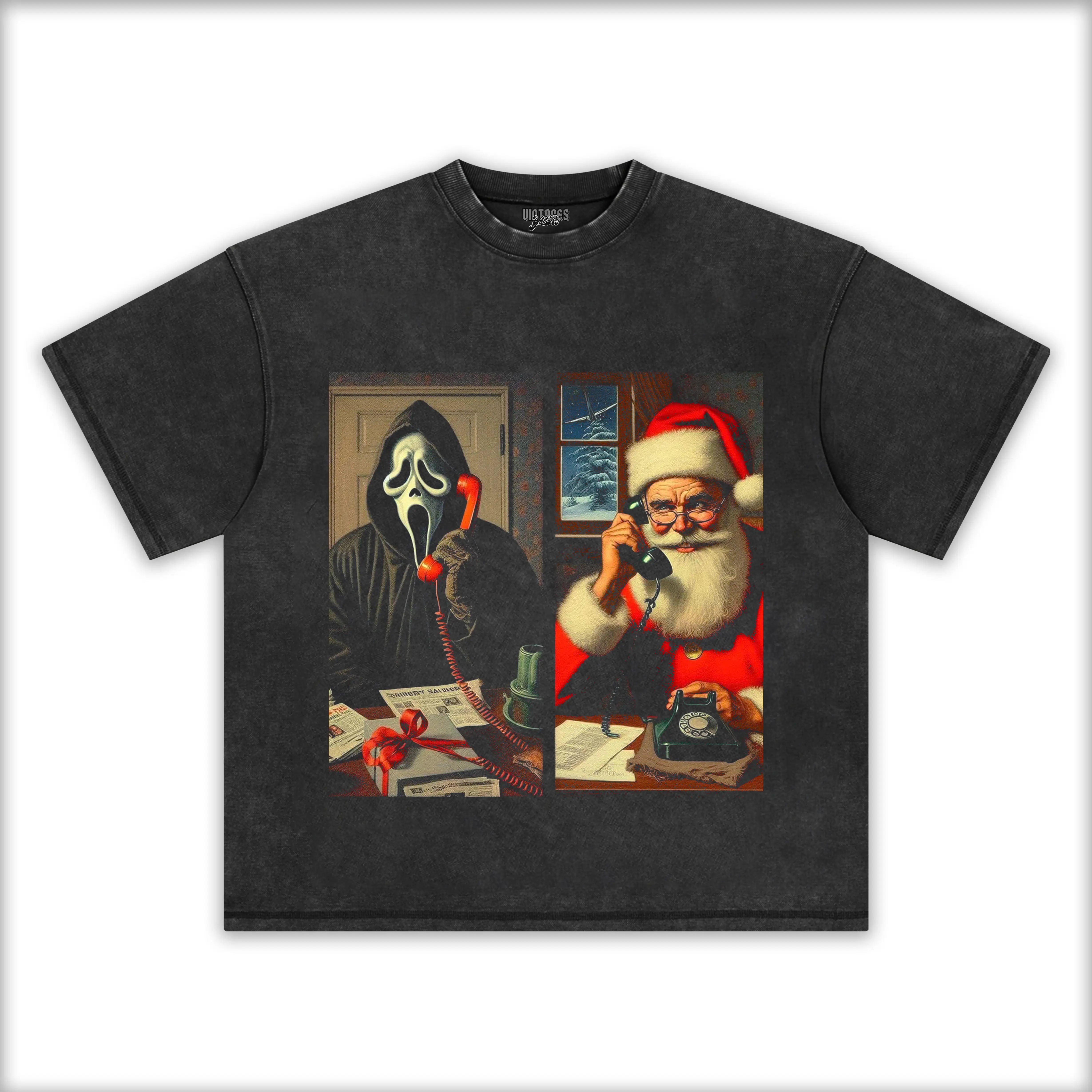 FUNNY-GHOST-SANTA-TEE