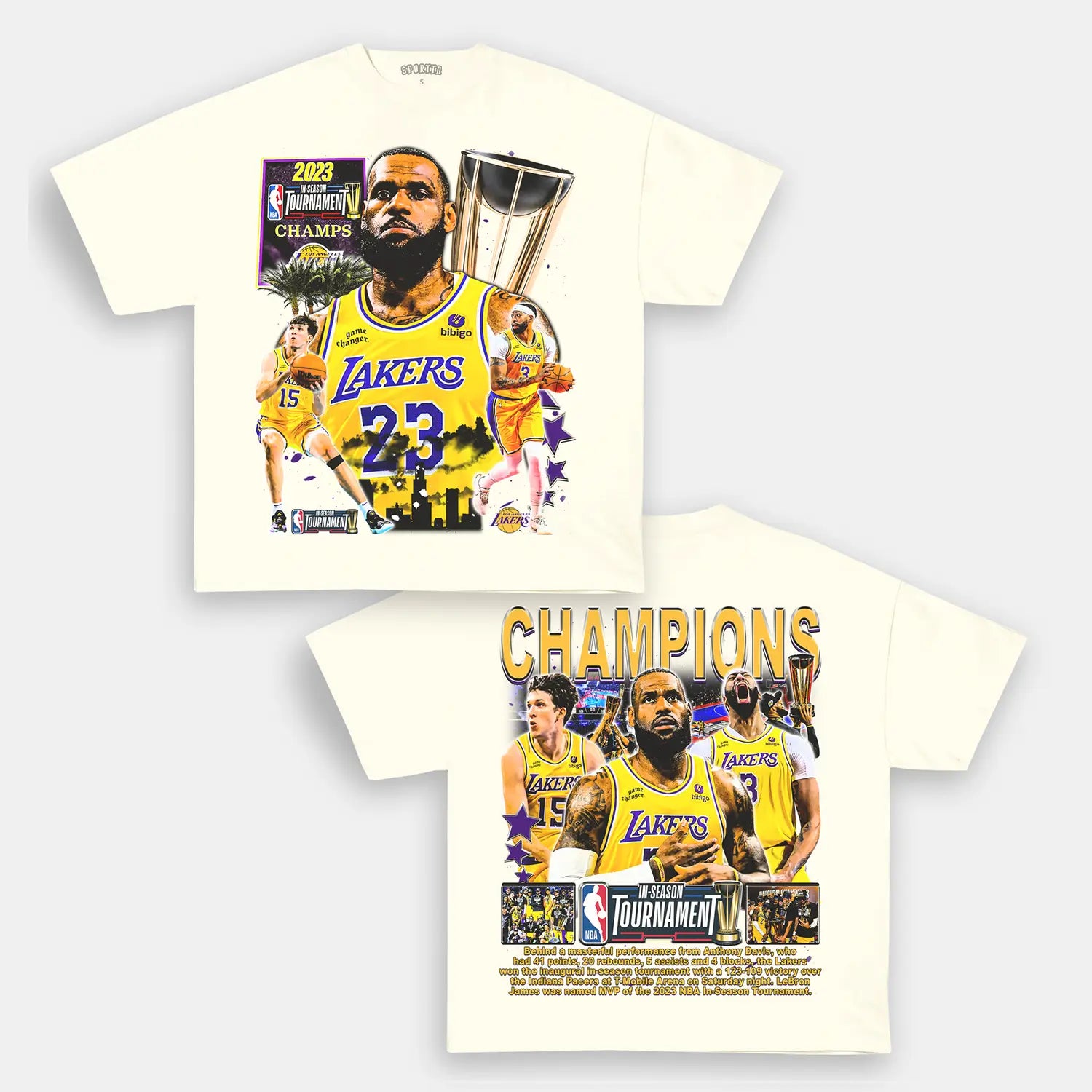 LAKERS IST CHAMPS F2 TEE