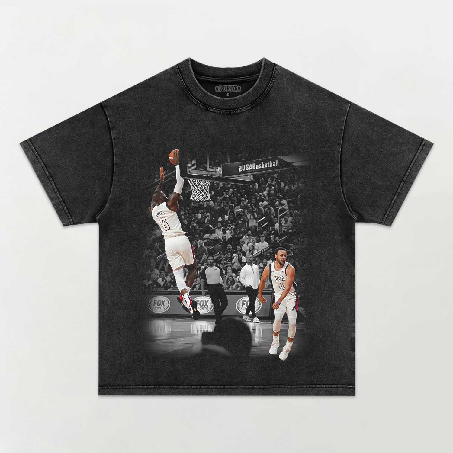 LEBRON JAMES AND STEPHEN CURRY TEE