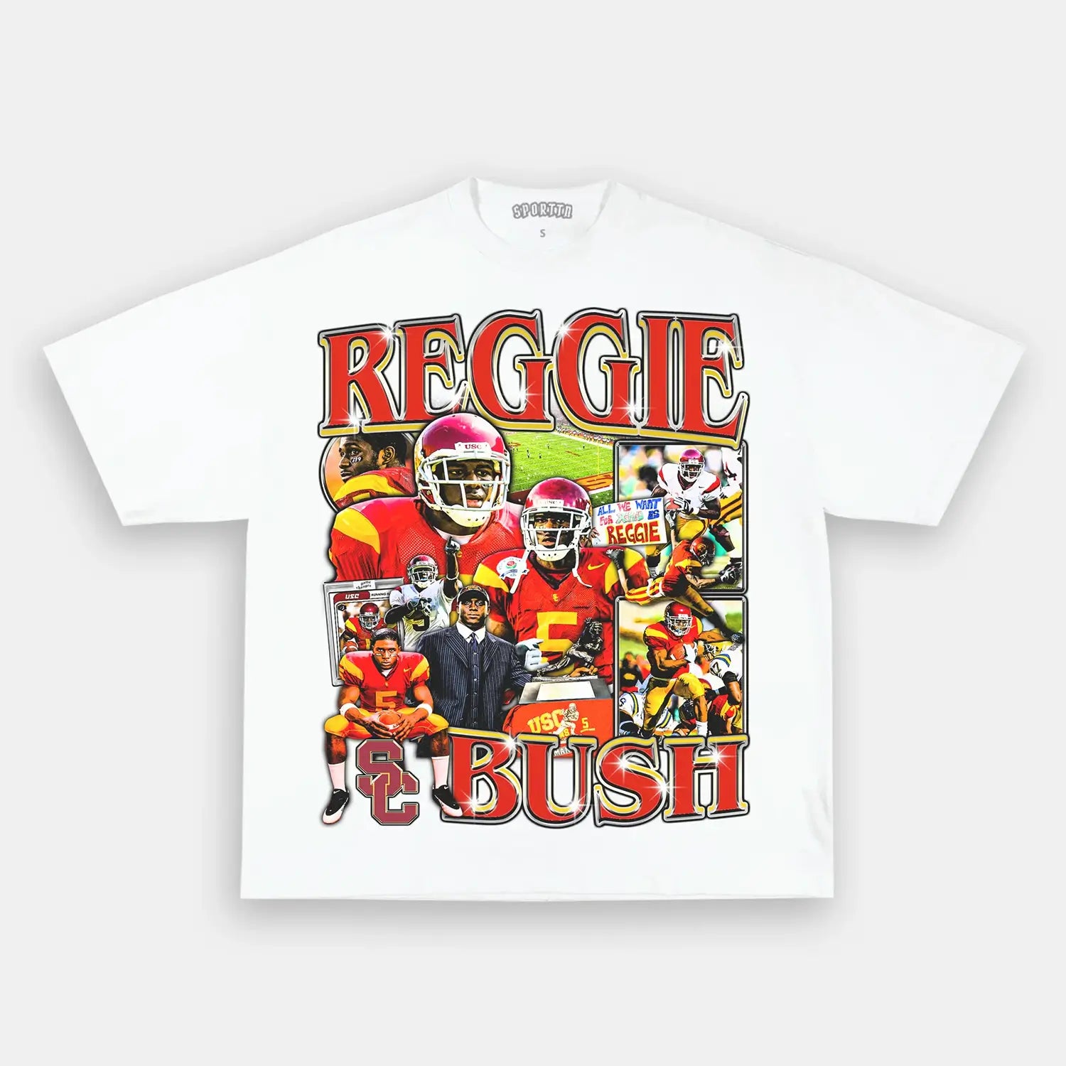 REGGIE BUSH USC V9 TEE