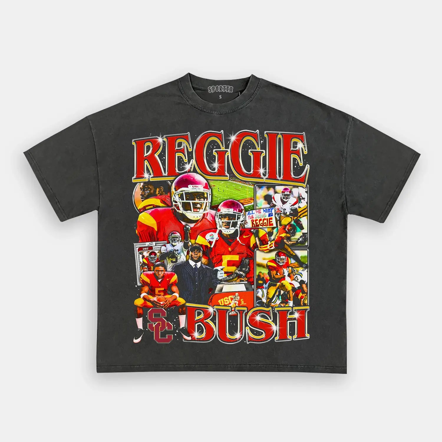 REGGIE BUSH USC V9 TEE